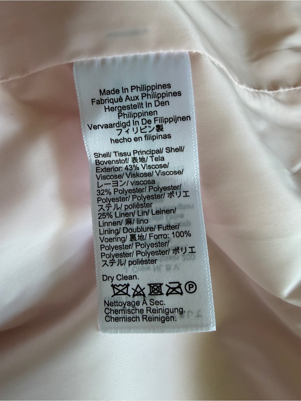 J.Crew Gamine Scallop-Trim Blazer Gramercy Linen Blend Pink Size L NWT - Picture 12 of 14